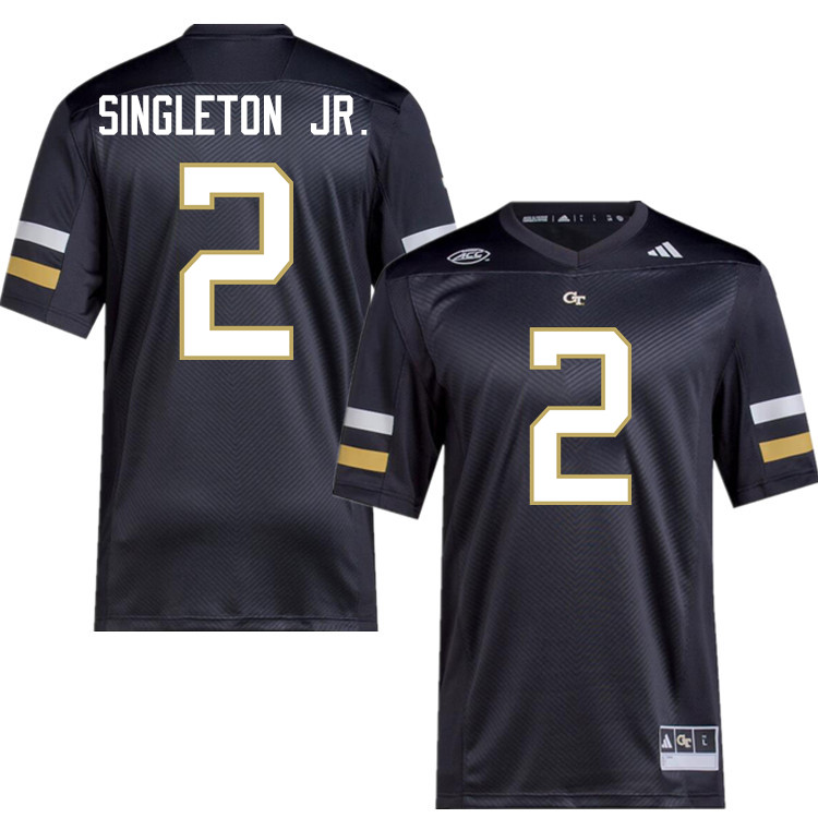 Eric Singleton Jr. Georgia Tech Jerseys,Georgia Tech Yellow Jackets College Football Uniforms-Black